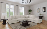 Tampa Furniture Outlet - Coaster - Lakeview 6-piece Upholstered Modular Sectional Sofa Ivory - 551461-SET