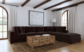 Tampa Furniture Outlet - Coaster - Lakeview 6-piece Upholstered Modular Sectional Chocolate - 551464-SET