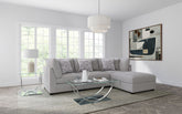 Tampa Furniture Outlet - Coaster - Cambria 4-piece Upholstered Modular Sectional Sofa Grey - 551511-S4A