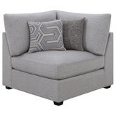 Tampa Furniture Outlet - Coaster - Cambria Upholstered Corner Grey - 551512