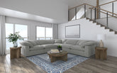 Tampa Furniture Outlet - Coaster - Raleigh 5-piece Boucle Upholstered Modular Sectional Grey - 551754-SETB