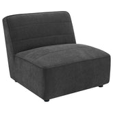 Tampa Furniture Outlet - Coaster - Sunny Upholstered Armless Chair Dark Charcoal - 552081