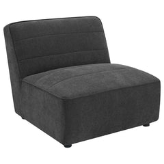 Tampa Furniture Outlet - Coaster - Sunny Upholstered Armless Chair Dark Charcoal - 552081