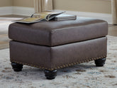 Tampa Furniture Outlet Lutz - Ashley Furniture - Roxmere Living Room - Ottoman / Umber - 5550314