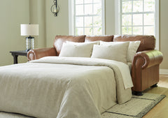 Tampa Furniture Outlet Lutz - Ashley Furniture - Carianna Living Room - Queen Sofa Sleeper / Caramel - 5760439