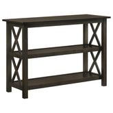 Tampa Furniture Outlet - Coaster - Rachelle 2-shelf Wood Entryway Console Table Deep Merlot - 5910