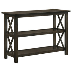 Tampa Furniture Outlet - Coaster - Rachelle 2-shelf Wood Entryway Console Table Deep Merlot - 5910