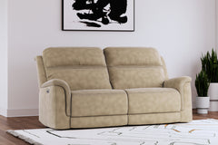 Tampa Furniture Outlet Lutz - Ashley Furniture - Next-Gen DuraPella Living Room - 2 Seat PWR REC Sofa ADJ HDREST / Sand - 5930247