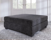 Tampa Furniture Outlet Lutz - Ashley Furniture - Lavernett Living Room - Oversized Accent Ottoman / Charcoal - 5960308