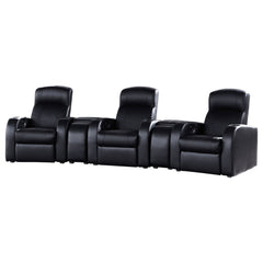 Tampa Furniture Outlet - Coaster - Cyrus 5-piece Upholstered Home Theater Seating - 600001-S3A