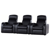 Tampa Furniture Outlet - Coaster - Cyrus 3-piece Upholstered Home Theater Seating - 600001-S3B