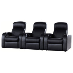 Tampa Furniture Outlet - Coaster - Cyrus 3-piece Upholstered Home Theater Seating - 600001-S3B