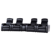 Tampa Furniture Outlet - Coaster - Cyrus 5-piece Upholstered Home Theater Seating - 600001-S4B