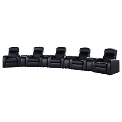 Tampa Furniture Outlet - Coaster - Cyrus 9-piece Upholstered Home Theater Seating - 600001-S5A