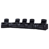Tampa Furniture Outlet - Coaster - Cyrus 7-piece Upholstered Home Theater Seating - 600001-S5B