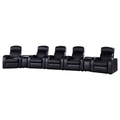 Tampa Furniture Outlet - Coaster - Cyrus 7-piece Upholstered Home Theater Seating - 600001-S5B