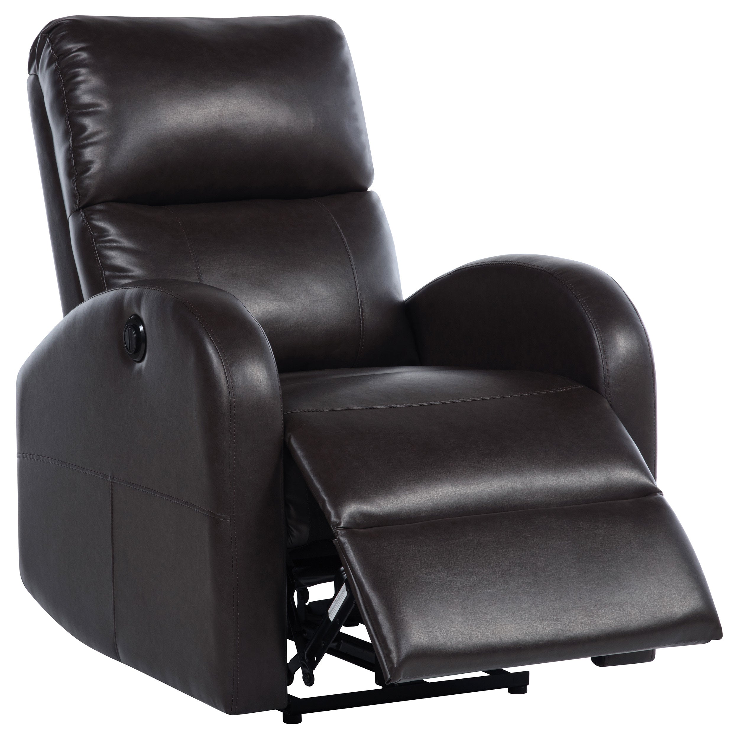 Tampa Furniture Outlet - Coaster - Grant Upholstered Power Recliner Chair Brown - 601500P