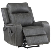 Tampa Furniture Outlet - Coaster - Raelynn Upholstered Power Lift Recliner Chair Grey - 603194P