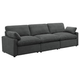 Tampa Furniture Outlet - Coaster - Collins Modular Power Sofa Dark Grey - 609531P