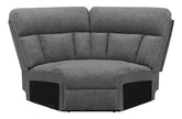 Tampa Furniture Outlet - Coaster - Bahrain Upholstered Wedge Charcoal - 609540WDG