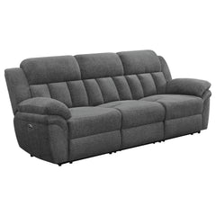 Tampa Furniture Outlet - Coaster - Bahrain Upholstered Power Sofa Charcoal - 609541P