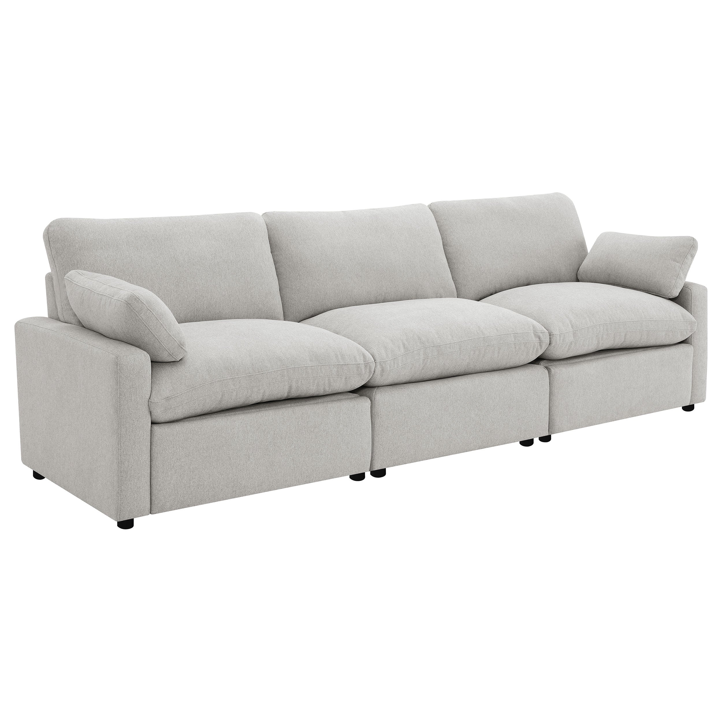 Tampa Furniture Outlet - Coaster - Collins Modular Power Sofa Grey - 609561P