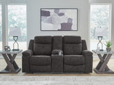 Tampa Furniture Outlet Lutz - Ashley Furniture - Brysonview Living Room - DBL Rec Loveseat w/Console - 6360594