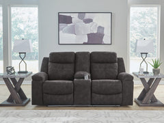 Tampa Furniture Outlet Lutz - Ashley Furniture - Brysonview Living Room - DBL Rec Loveseat w/Console - 6360594