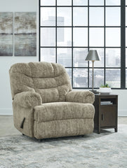 Tampa Furniture Outlet Lutz - Ashley Furniture - Movie Man Living Room - Zero Wall Recliner / Taupe - 6380329