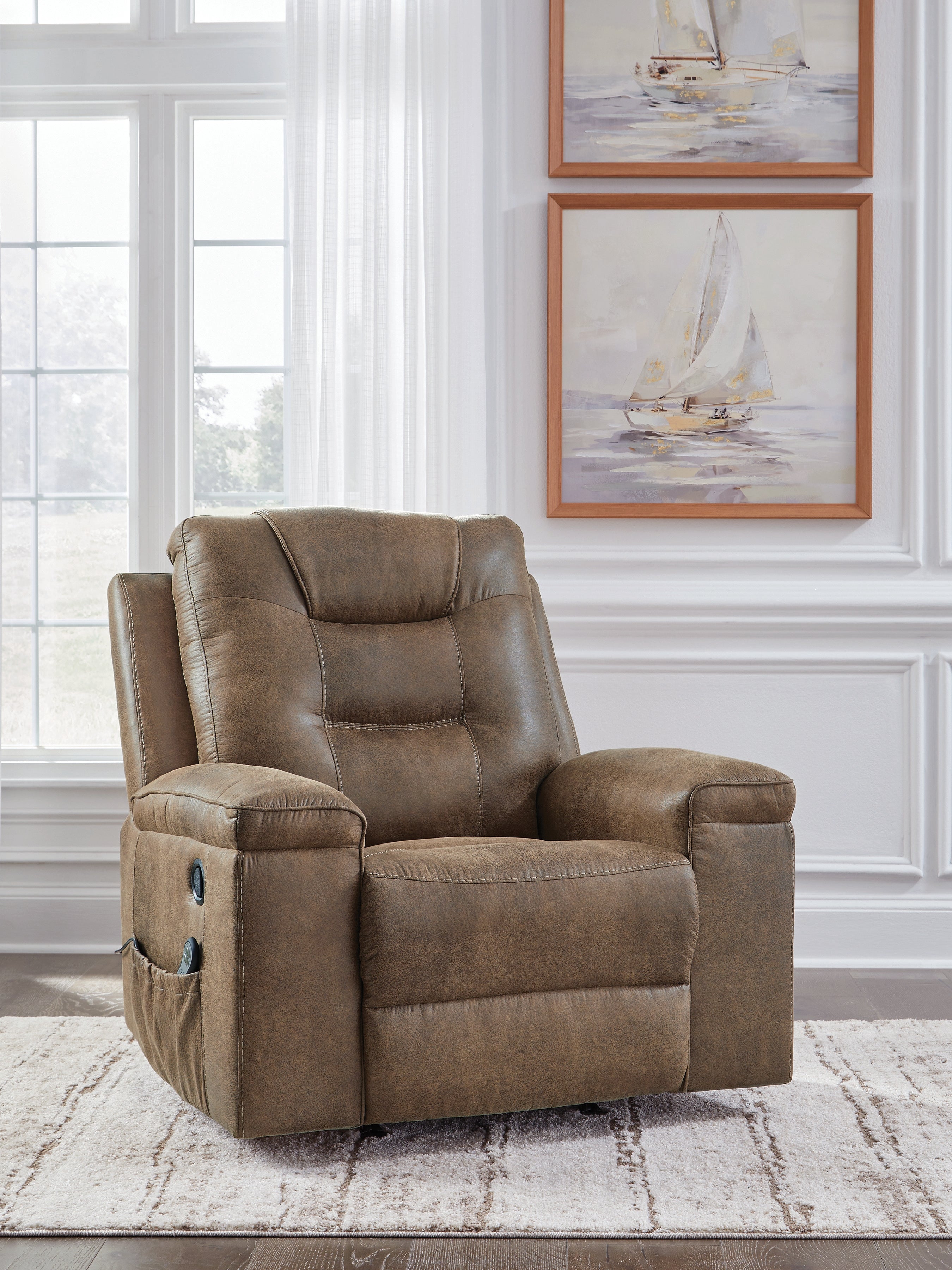 Tampa Furniture Outlet Lutz - Ashley Furniture - Stockworth Living Room - Rocker Recliner / Earth - PC6560425