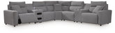 Tampa Furniture Outlet Lutz - Ashley Furniture - Modmax II 7-Piece Power Reclining Sectional with Audio Consoles - 7-Piece Power Reclining Sectional with Audio Consoles - 65906S48