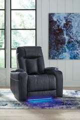 Tampa Furniture Outlet Lutz - Ashley Furniture - Feazada Living Room - PWR Recliner/ADJ Headrest / Sapphire - 6620613