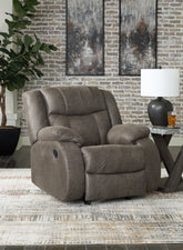 Tampa Furniture Outlet Lutz - Ashley Furniture - First Base Living Room - Rocker Recliner / Gunmetal - 6880425