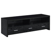 Tampa Furniture Outlet - Coaster - Alton 3-drawer Engineered Wood 61-inch TV Stand Black Oak - 700645