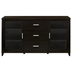 Lewes 2-door Engineered Wood 60-inch TV Stand Cappuccino