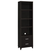 Tampa Furniture Outlet - Coaster - Lewes 4-shelf Engineered Wood Media Tower Cappuccino - 700882