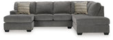 Tampa Furniture Outlet Lutz - Ashley Furniture - Riverfield Sectional - 2-Piece Sectional with Chaise / Iron - 70097S1