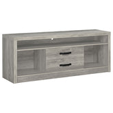 Tampa Furniture Outlet - Coaster - Burke 2-drawer Engineered Wood 59-inch TV Stand Grey Driftwood - 701024