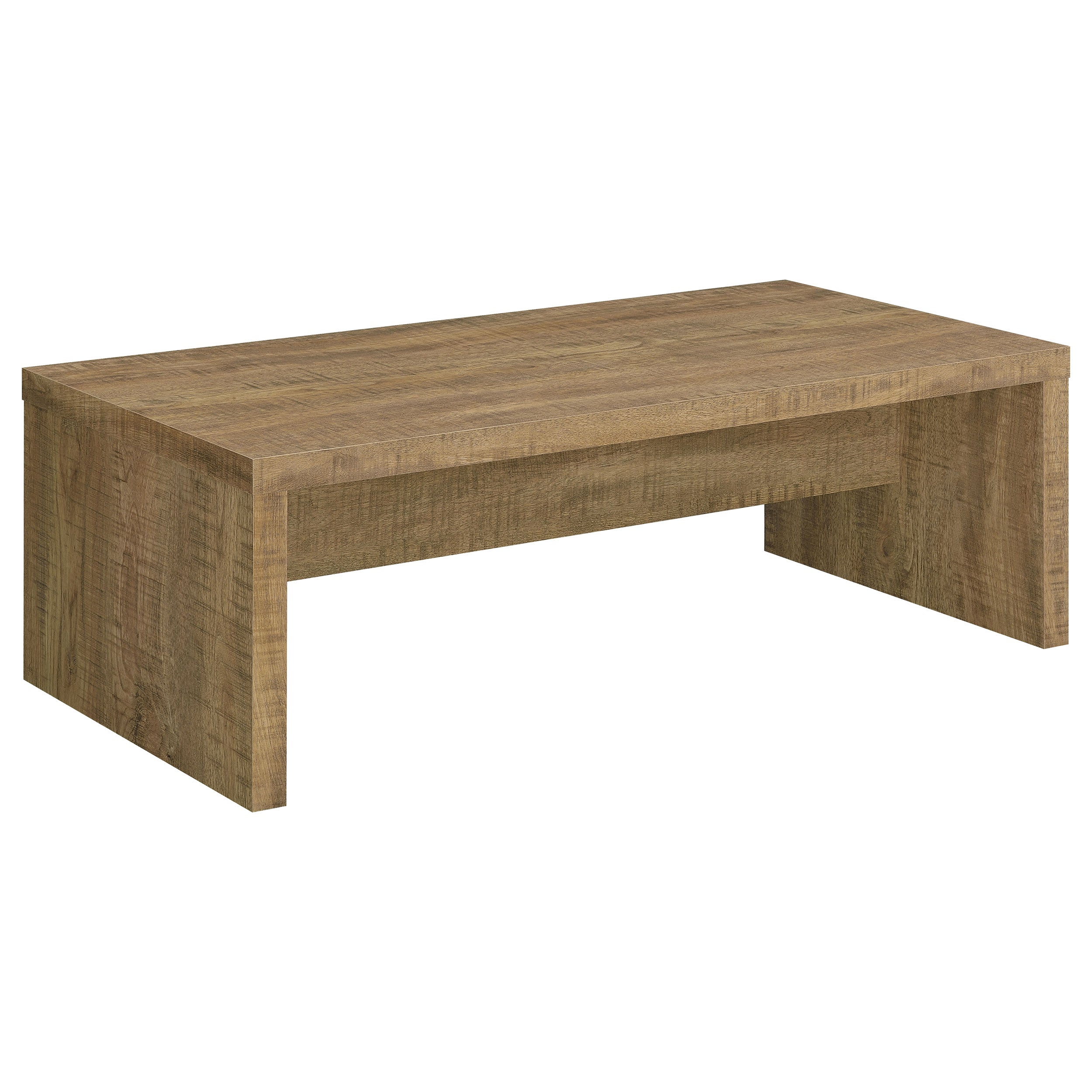 Tampa Furniture Outlet - Coaster - Lynette Rectangular Engineered Wood Coffee Table Mango - 704128
