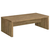 Tampa Furniture Outlet - Coaster - Lynette Rectangular Engineered Wood Coffee Table Mango - 704128