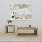Tampa Furniture Outlet - Coaster - Benton 2-piece Solid Mango Coffee and End Table Set Natural - 704838-S2