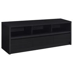 Tampa Furniture Outlet - Coaster - Rutland 59-inch 3-drawer TV Stand Media Console Black - 705802