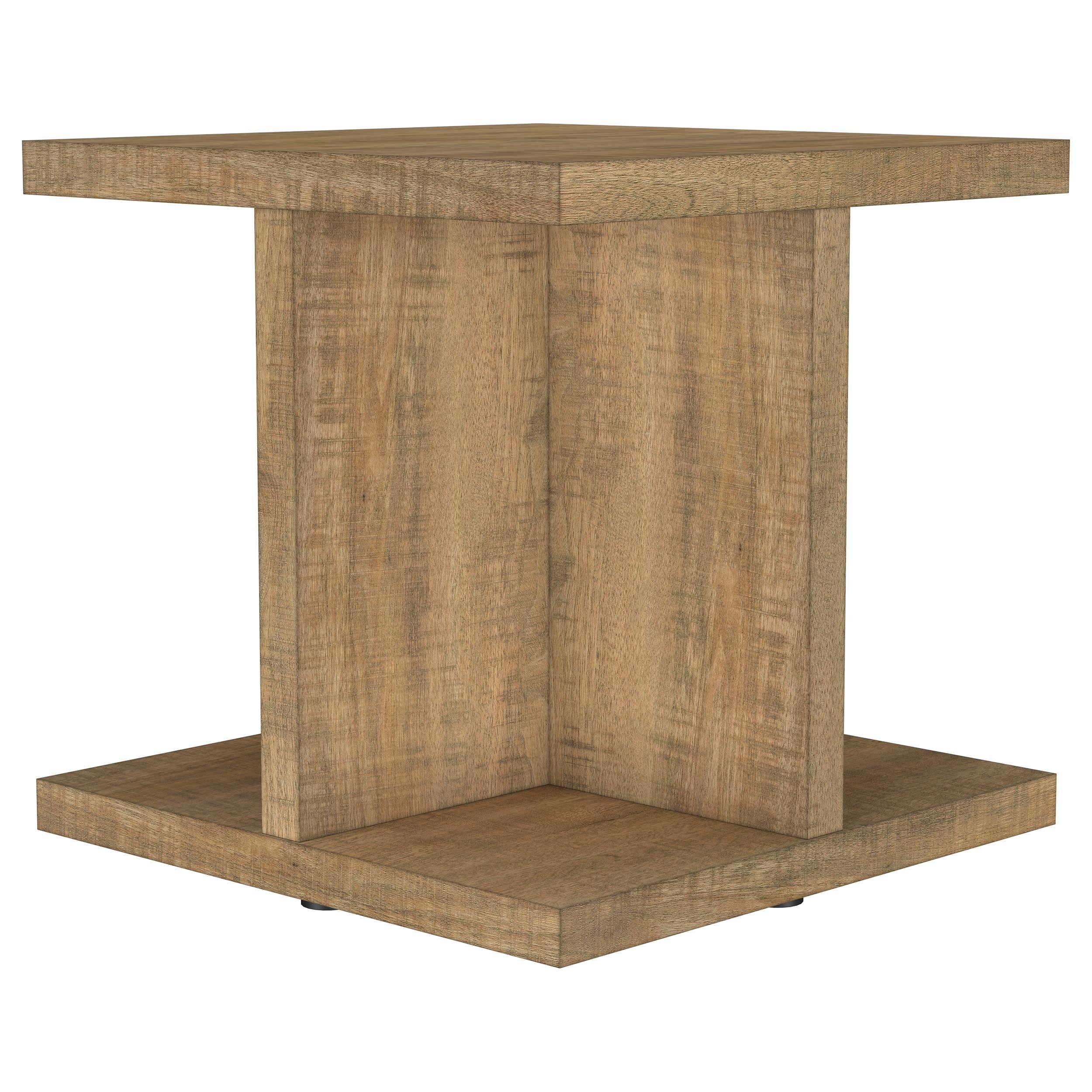 Tampa Furniture Outlet - Coaster - Cortona Square Engineered Wood End Side Table Mango - 706177