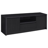 Tampa Furniture Outlet - Coaster - Winfield 60-inch 2-door TV Stand Media Console Black - 706222