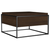 Tampa Furniture Outlet - Coaster - Fulton 30-inch Square Mango Wood Coffee Table Dark Brown - 706238
