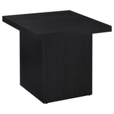 Tampa Furniture Outlet - Coaster - Max Square Engineered Laminate End Side Table Black - 706277