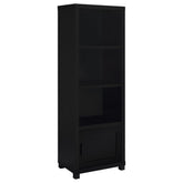 Tampa Furniture Outlet - Coaster - Jupiter 3-shelf Engineered Wood Media Tower Black - 707756