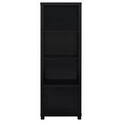 Jupiter 3-shelf Engineered Wood Media Tower Black