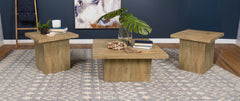 Tampa Furniture Outlet - Coaster - Devar 3-piece Square Coffee and End Table Set Mango - 708068-S3