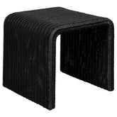 Tampa Furniture Outlet - Coaster - Cahya Woven Rattan Square End Table Black - 708517